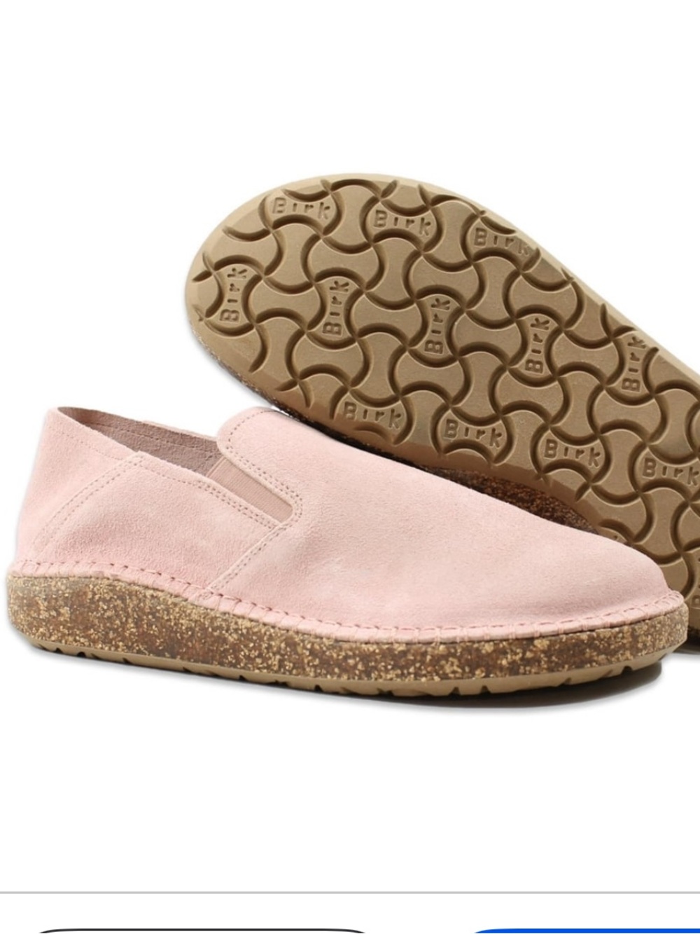 Birkenstock Callan Suede Slip-On Loafer in Soft Pink 39 - Picture 2 of 7